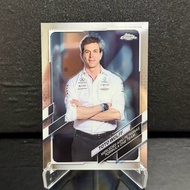 F1 Topps Chrome Card - Toto Wolf (Mercedes F1) RARE - 2021 Card (Topps F1 Year Two)