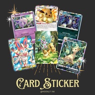 [Pokemon Pocket TCG Card Sticker - Eevee's Grove] TnG Sticker / Access Card Sticker / Card Sticker