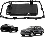Automatic Transmission Filter Oil Pan Gasket Kit Compatible With 2011-2015 Audi Q7 3.0L 4.2L 2011-20