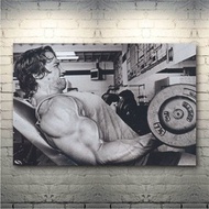 NEW Arnold Schwarzenegger-Bodybuilding Motivational Quote Silk Poster Print Gym Room Fitness Sports 
