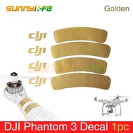 Phantom 3 Accessory Golden Decal/Arm Sticker for DJI Phantom 1/2/3 Universal Housing Sticker Phantom