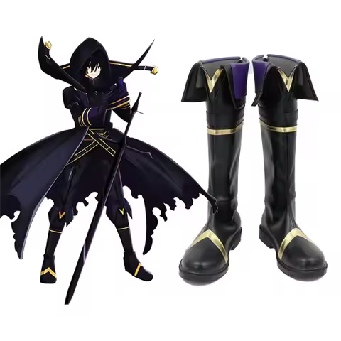 Anime The Eminence in Shadow Cosplay Cid Kagenou Costume Boots Leader of Shadow Garden Halloween Fan
