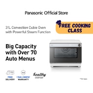 Panasonic 31L Steam Convection Cubie Oven NU-SC280WYPQ - Steam, Bake, Air Fry - Over 70 Auto Menu Pr