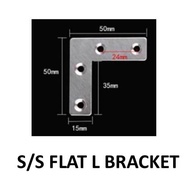 STAINLESS STEEL FLAT L BRACKET