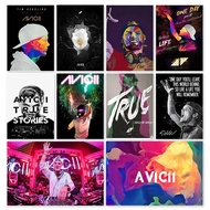 Avicii DJ Music Producer Series Wake Me Up/The Night/Levels abstrak lukisan kanvas poster dinding un