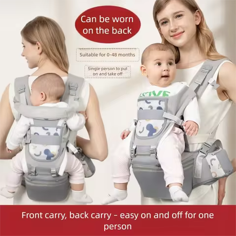 Newborn 2026 Ergonomic Baby Carrier Backpack Infant Baby Hipseat Carrier Front Facing Ergonomic Kang