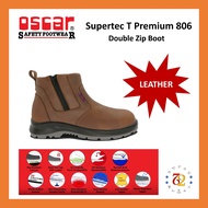 Oscar Safety Shoes Supertec T Premium 806 Brown – Double Zip Boot