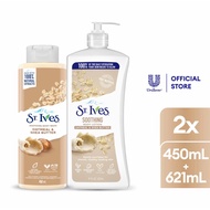 SET ST. IVES SOOTHING OATMEAL BODY WASH 450ML AND ST IVES OATMEAL& SHEA BUTTER LOTION 600ML