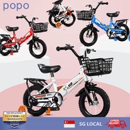 POPO Bike New Folding Children Bicycle Boy Bike 2-3-4-6-7-9 Year Old Girl Foldable Baby Bike