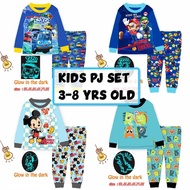 Cuddle Me 3-8 Years Old Kids Pyjamas / Glow in the Dark Children Sleepwear / Kids Pajamas Set