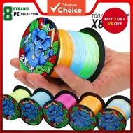 X8 PE Braided Fishing Line 100m/300m - 8-Strand Braid for Freshwater & Saltwater, 16-75lb Test