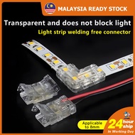 8mm led connector 2pin led light connector no welding led strip connector for 2835 5050 cob flexible