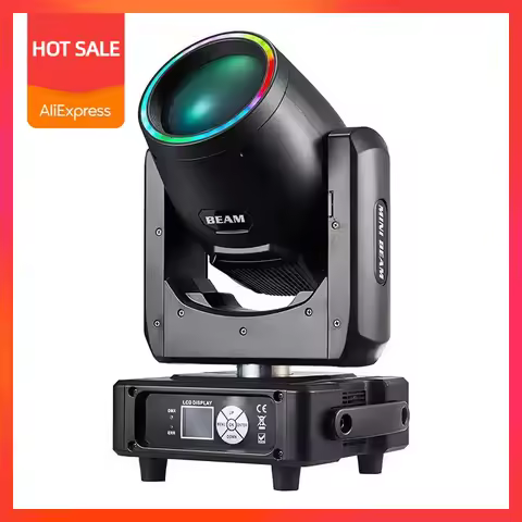 230W 7R & LED Strip Stage Sharp Beam Moving Head Light DMX512 Stage Show DJ Disco Night Bar Club Wed