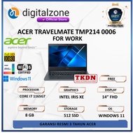 ACER TRAVELMATE P214 TMP214 0006 TKDN i7 1165G7 8GB 512SSD W11 FHD FP 3Y 2YP BLACK