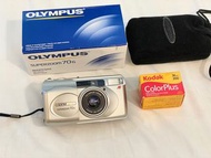 Olympus Superzoom 70G 38-70mm 盒裝 底片相機 傻瓜相機 喵兔 MJU 附原廠盒裝、過期底片、手腕帶、電池
