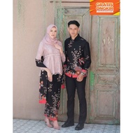 BAJU COUPLE KEBAYA BUNGA / BAJU COUPLE PESTA / BAJU COUPLE KEBAYA