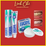 Combo Eucryl Whitening Toothpaste 62g And Eucryl Whitening Powder 50g - Brightening Teeth, Reducing 
