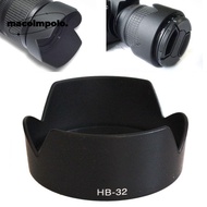 Lens Hood, HB-32 67mm Black Anti-Glare Cover, Replacement ABS Protective Shield for Nikon D90 D5200 