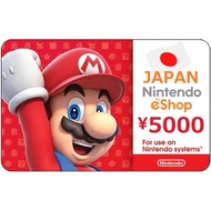Original Nintendo Switch eShop Japan Top Up Prepare Game Card JPN Credit 500 1000 3000 5000 Yen JP C