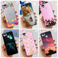 Asus ZenFone Zoom S Casing  ZE553KL Cute Fashion Luxury Flowers Cat Painted Shockproof Bumper Cover Asus ZenFone 3 Zoom Phone Case Clear TPU