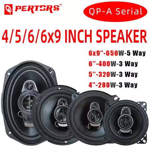 4/5/6/6x9 Inch Universal Car HiFi Coaxial Speaker 280W/320W/400W/650W Auto Music Stereo Car Door Ful