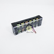 6 Pole Glass Block Terminal 6x25A Electrical Connection Block Terminal