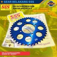 Rear Gear SSS Aluminum Blue Yamaha Jupiter Z Vega R Jupiter MX135 MX New RXZ RX King F1ZR Bebek Yama