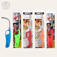 Refillable Windproof Gas Lighter | Cricket Pematik Api Lighter |  Kitchen Stove Gas Lighter 长柄厨房打火机