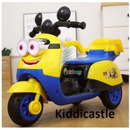 ( Kiddicastle ) MINION SCOOTER  electric motorcycle bike scooter kids motor bike