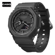 Velashop นาฬิกาข้อมือผู้ชายคาสิโอ Casio G-Shock ANALOG-DIGITAL GA-2100 series สายยางเรซิ่นสีดำ รุ่น