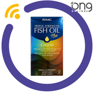 GNC - 三重強效深海魚油 1000mg + 輔酶 CoQ10 100mg 60粒 ✅ 此日期前最佳:2027年5月1日 【多重純化】 【去除重金屬及雜質】 【高純度高品質】 【平行進口】