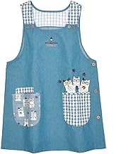 Kusuguru Japan 247001 Apron, Cat Round Apron, Green, M-L