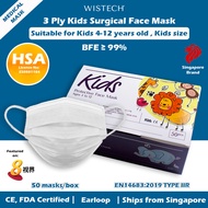 [OFFICIAL STORE] GET ADDITIONAL % OFF Wistech KIDS/ADULT 3 Ply Protective Mask Kids size 4 to 12 yea