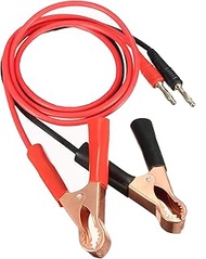 2Pcs 15A Banana Plug 3.14In Car Battery Clip Clamp Power Alligator Cable. Oscilloscopes, Clamp Meter