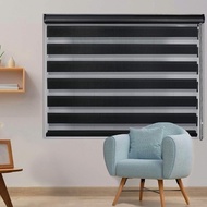 Curtain Roller Blind / Tirai Tingkap Privasi [4 X 6 Feet] Multicolored [Zebra Blind]