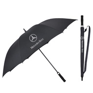 Oversized Umbrella Umbrella with Straight Shank Full Fiber Car Logo Long Handle Golf Umbrella Mercedes-Benz Umbrella