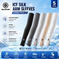 【MY Delivery】SOLOEVER Sleeves Handsock UV Protection Sarung Lengan Cycling Outdoor Sport Cooling Arm