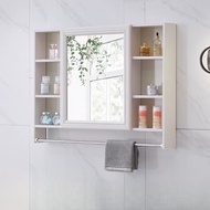 Bathroom Mirror Cabinet Simple Toilet Mirror Storage Integrated Bathroom Mirror with Storage Rack