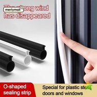 MERLYMALL Sealing Strip, O-Shaped Rubber Weather Stripping,  Black Weather Gap Blocker