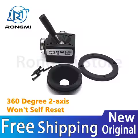1pcs 360 Degree 2-axis Sealing 10K Joystick Potentiometer Won't Self Reset for Lighting Console With