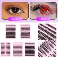 30d/40d/50d/60d/80d Single False Eyelash Large Volume False Segmented Mixed Pack Thick Eyelash C4
