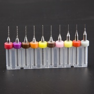10pcs PCB Drill Bit Circuit Board Fixed Handle Drill Carbide Micro Tungsten Steel Small Drill Bit En