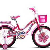 Sepeda CTB Wimcycle Yuna Ukuran 18 Inch Sepeda Kota Anak Perempuan Keranjang