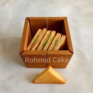 Sandwich box bread cutter wooden bread cutter box/