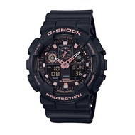 Casio G-Shock Large Ana-Digi Black Rose Gold Special Color  Watch GA-100GBX-1A4