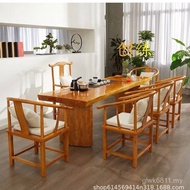 Chinese Style Taiwan New Big Board Kung Fu Tea Combination Tea Table Log Zen Tea Room Table Chair So