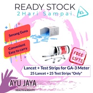 Refill Blood Glucose Monitor 1-10pcs Lancet/Needle and Test Strips【Ready Stock】【Ayu Jaya Health】 - Blood Sugar Test Kit