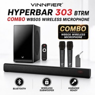 Best Deal Vinnfier VF Hyperbar 303 BTRM Wireless Bluetooth Soundbar & Bass subwoofer 3D Effect Combo
