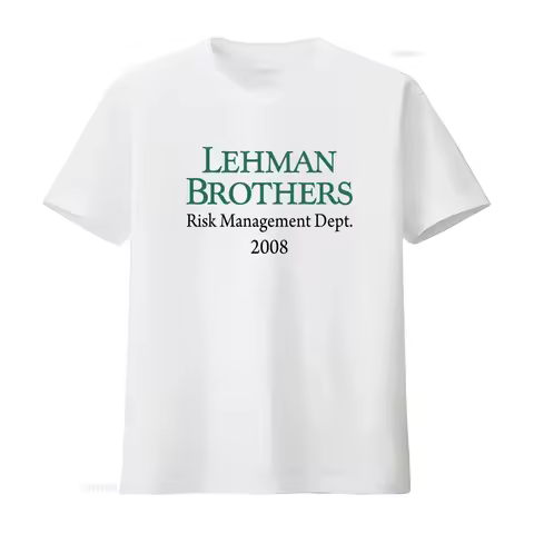 Lehman Brothers Risk Management Dept 2008 Softstyle T Shirt for Vintage Print Fashion vintage Washed