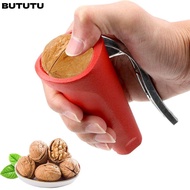 BUTUTU Hazelnut Pliers, Funnel Shape Black Red Pecan Nuts Clip, Zinc Alloy Chestnut Gadgets Hazelnut